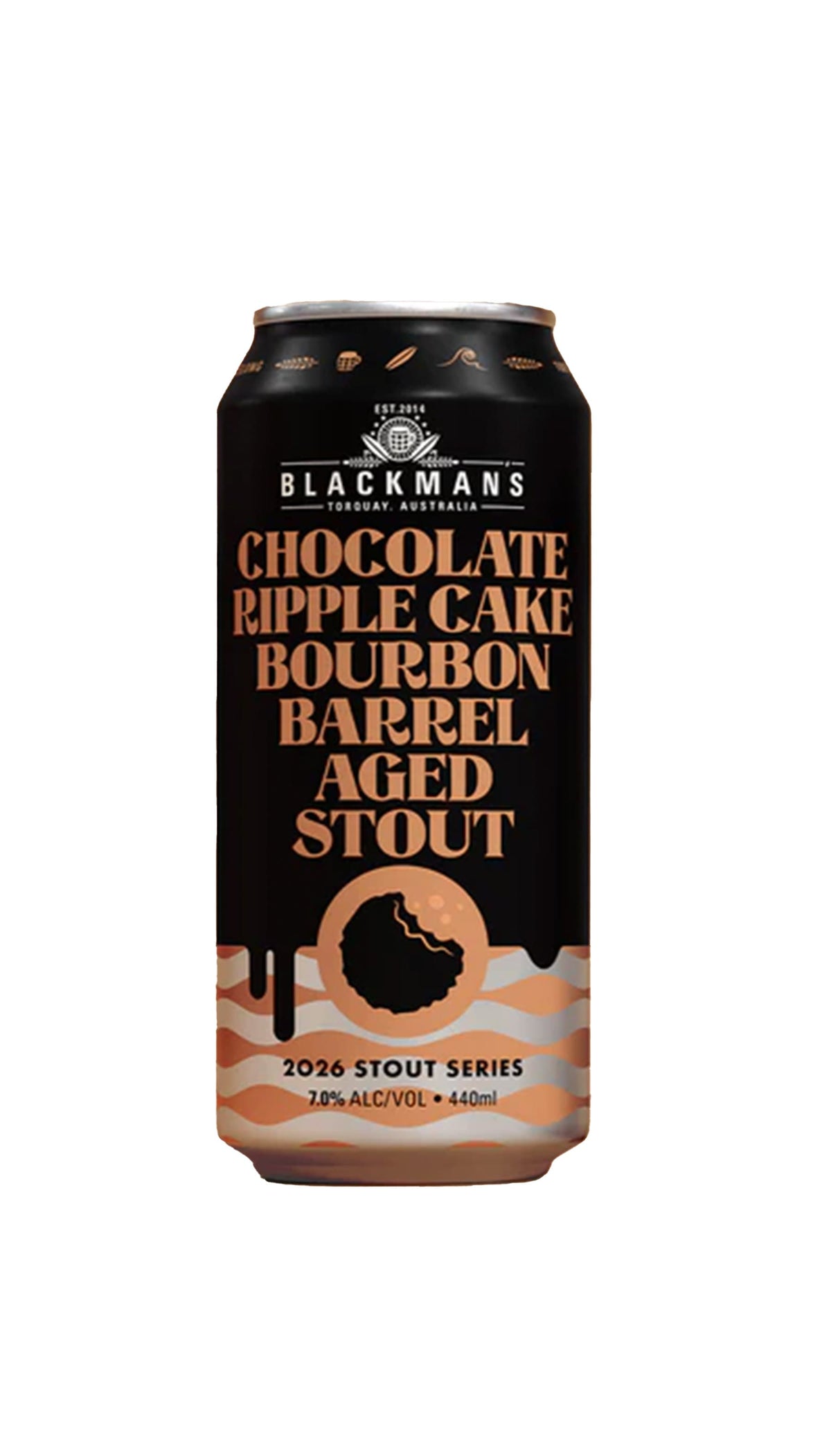 Find out more or buy Blackmans Chocolate Ripple Cake BBA Stout 440mL online at Wine Sellers Direct - Australia’s independent liquor specialists.