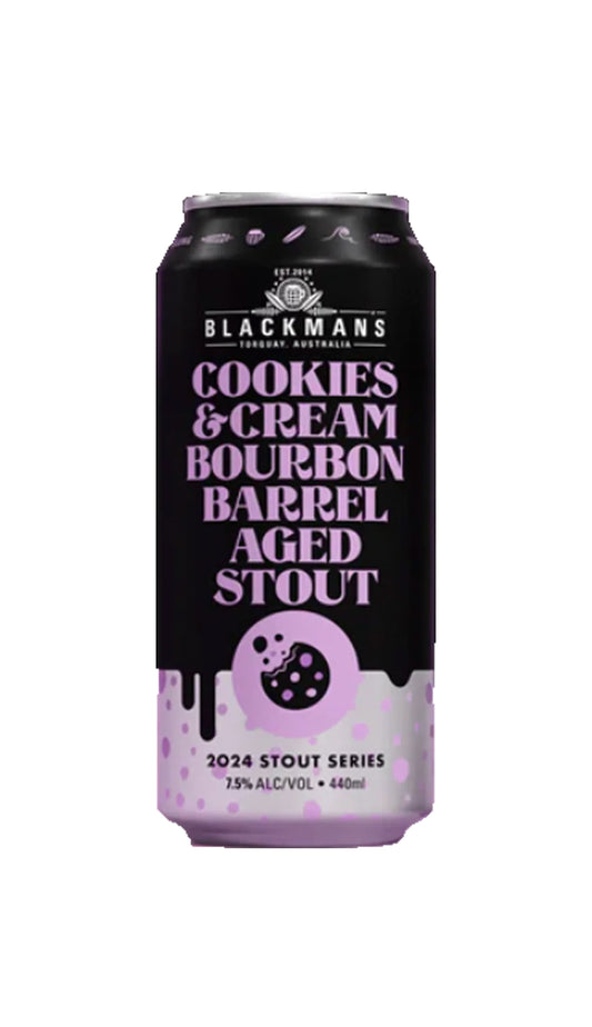 Find out more or buy Blackmans Cookies & Cream BBA Stout 440ml online at Wine Sellers Direct - Australia’s independent liquor specialists.