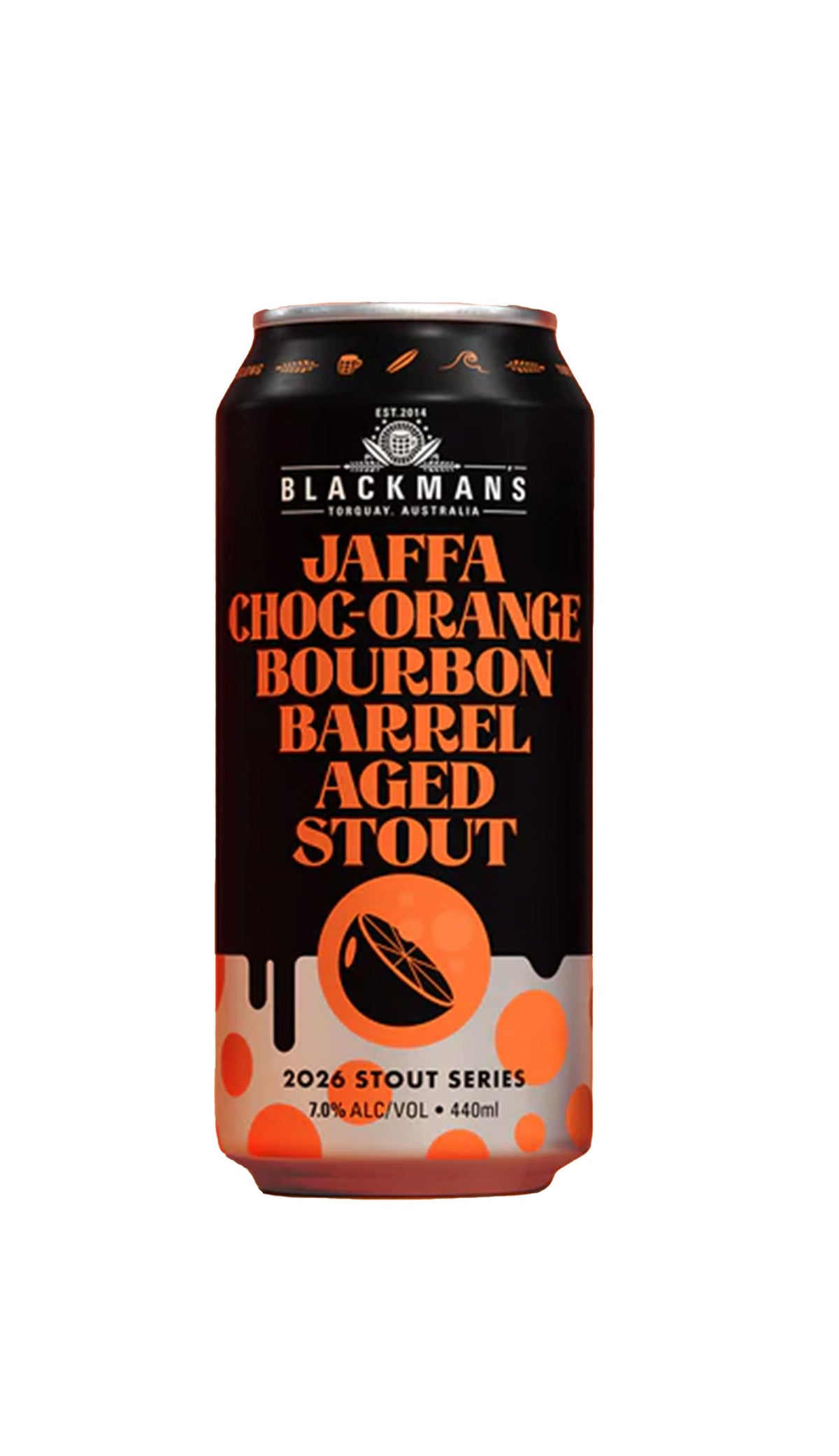 Buy Blackmans Jaffa Choc Orange BBA Stout 440mL online at Wine Sellers Direct - Australia’s independent liquor specialists.