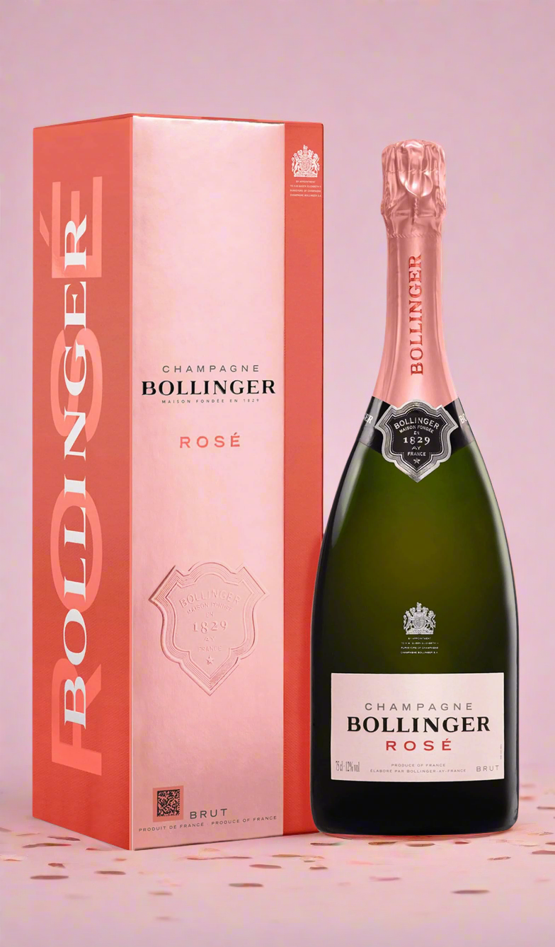 Find out more or buy Bollinger Rosé Champagne NV 750mL (France, Gift Boxed) available at Wine Sellers Direct's best prices.