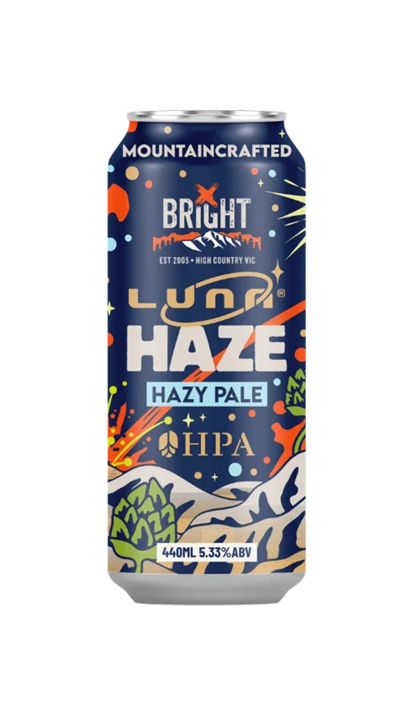 Find out more or buy Bright Luna Haze Hazy Pale 440ml online at Wine Sellers Direct - Australia’s independent liquor specialists. 