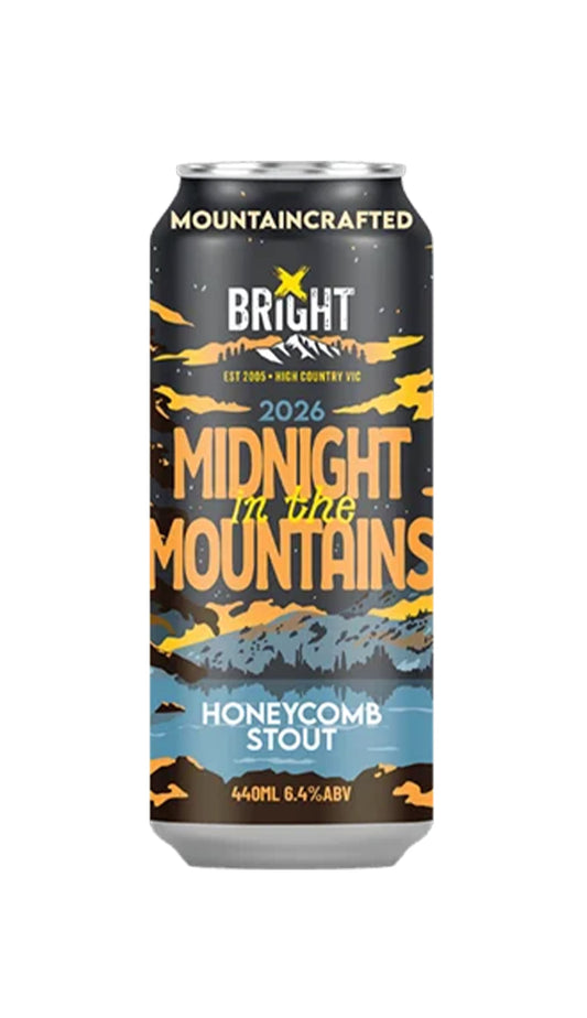 Find out more or buy Bright Midnight In The Mountains Honeycomb Stout 440mL online at Wine Sellers Direct.