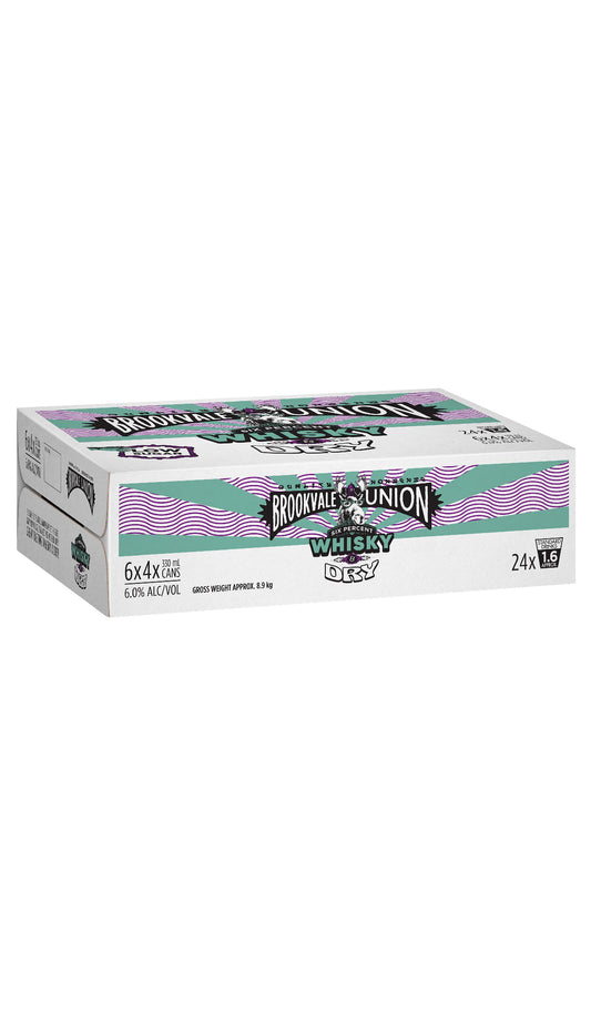 Find out more or buy Brookvale Union Whisky & Dry 6% 24x330mL Cans Slab available at Wine Sellers Direct's best prices - Australia's independent liquor specialists.