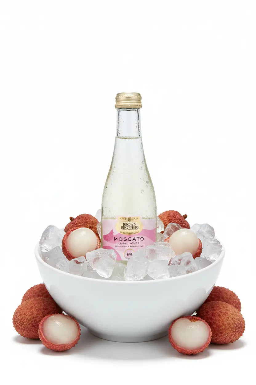 Brown Brothers Moscato Lush Lychee NV 200mL Piccolo bottle.