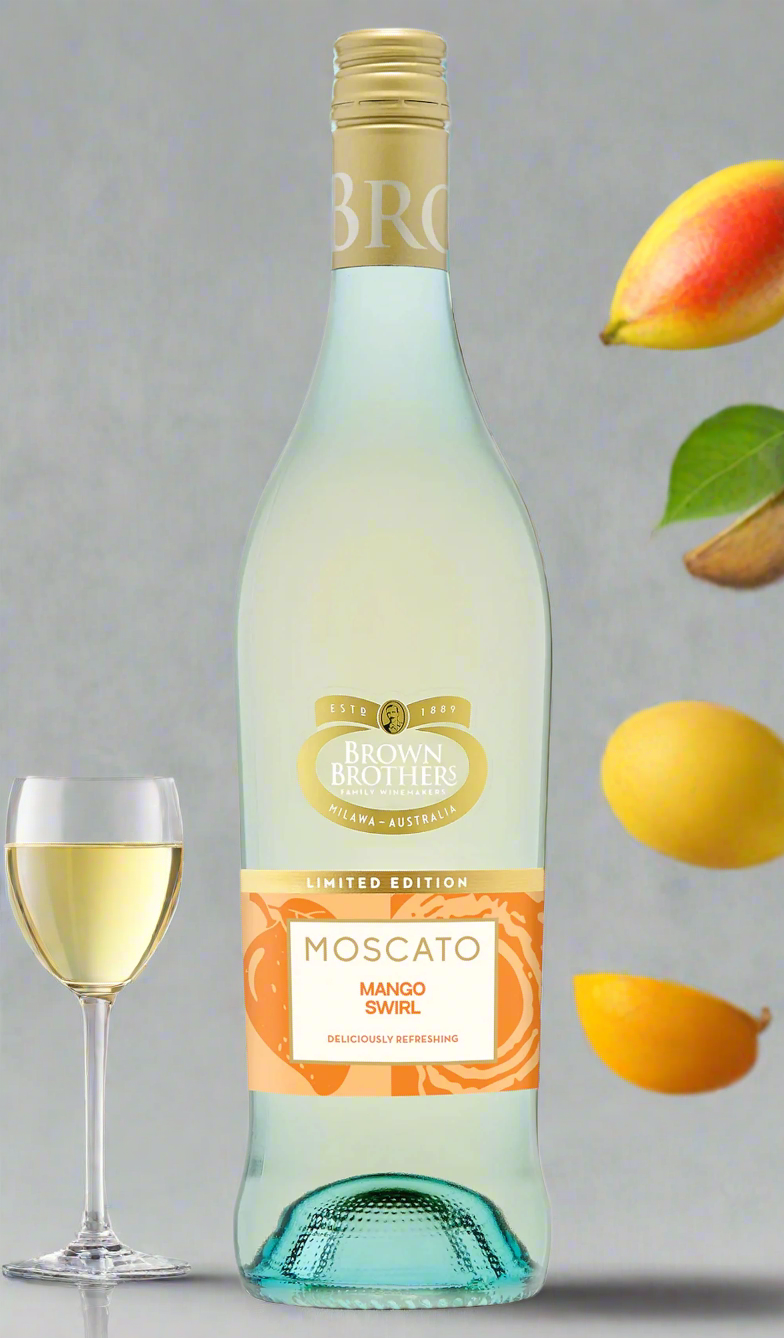 Buy Brown Brothers Moscato Mango Swirl NV 750mL available at Wine Sellers Direct's best prices.