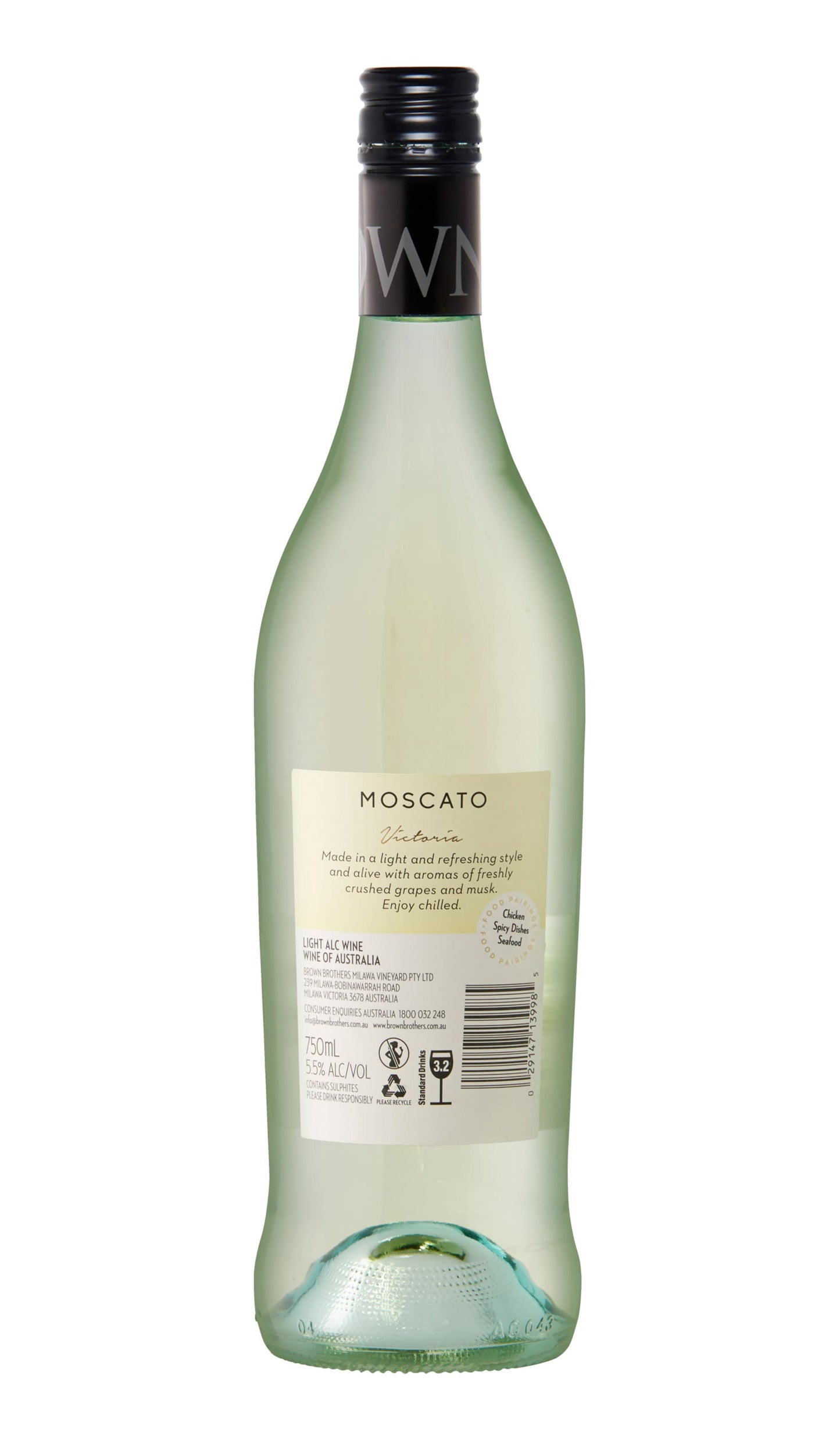 Find out more or buy Brown Brothers Moscato NV 750mL online at Wine Sellers Direct - Australia’s independent liquor specialists.