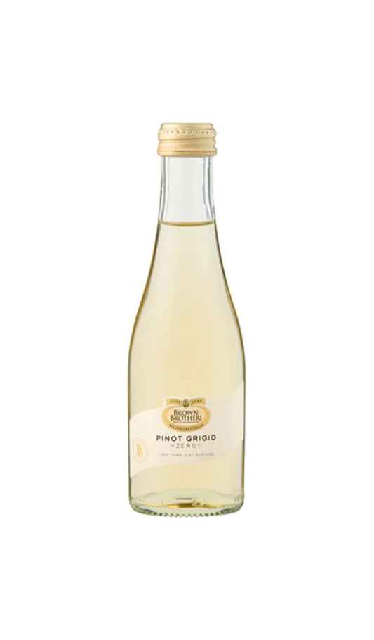 Buy Brown Brothers Pinot Grigio Zero 200mL Piccolo 4 & 24 packs available at Wine Sellers Direct's best prices.