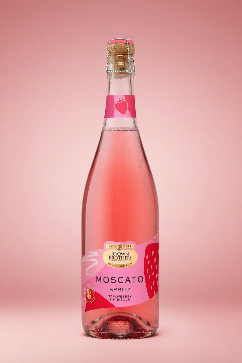 Brown Brothers Moscato Spritz Strawberry & Hibiscus 750mL bottle