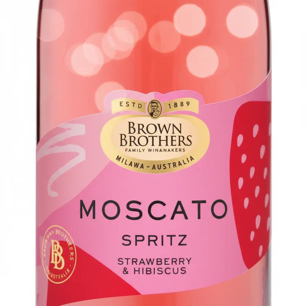 Brown Brothers Moscato Spritz Strawberry & Hibiscus 750mL bottle