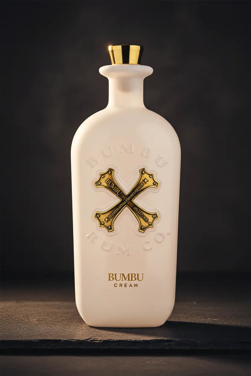 Bumbu Crème Rum Cream Liqueur 700mL white bottle.