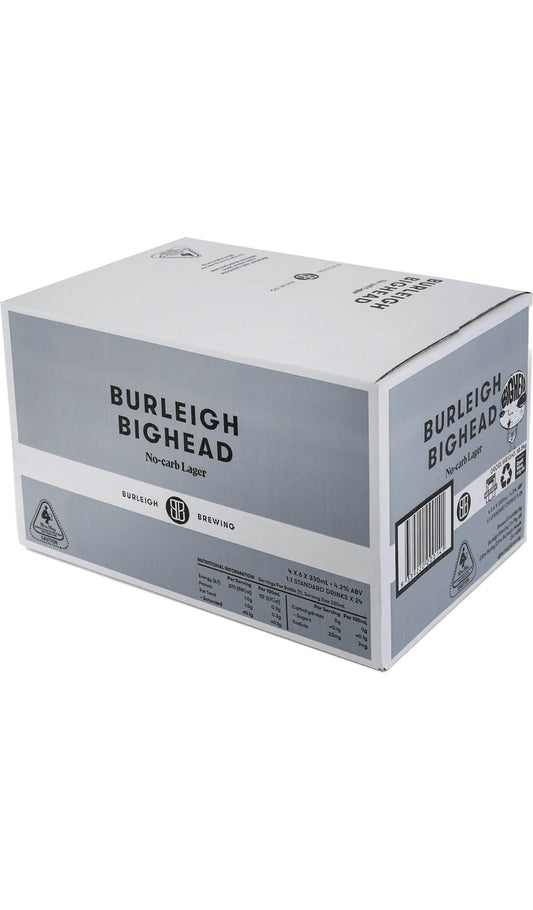 Find out more, explore the range and purchase Burleigh Brewing Bighead No Carb Lager 24 x 330ml Bottle Slab online at Wine Sellers Direct - Australia's independent liquor specialists.