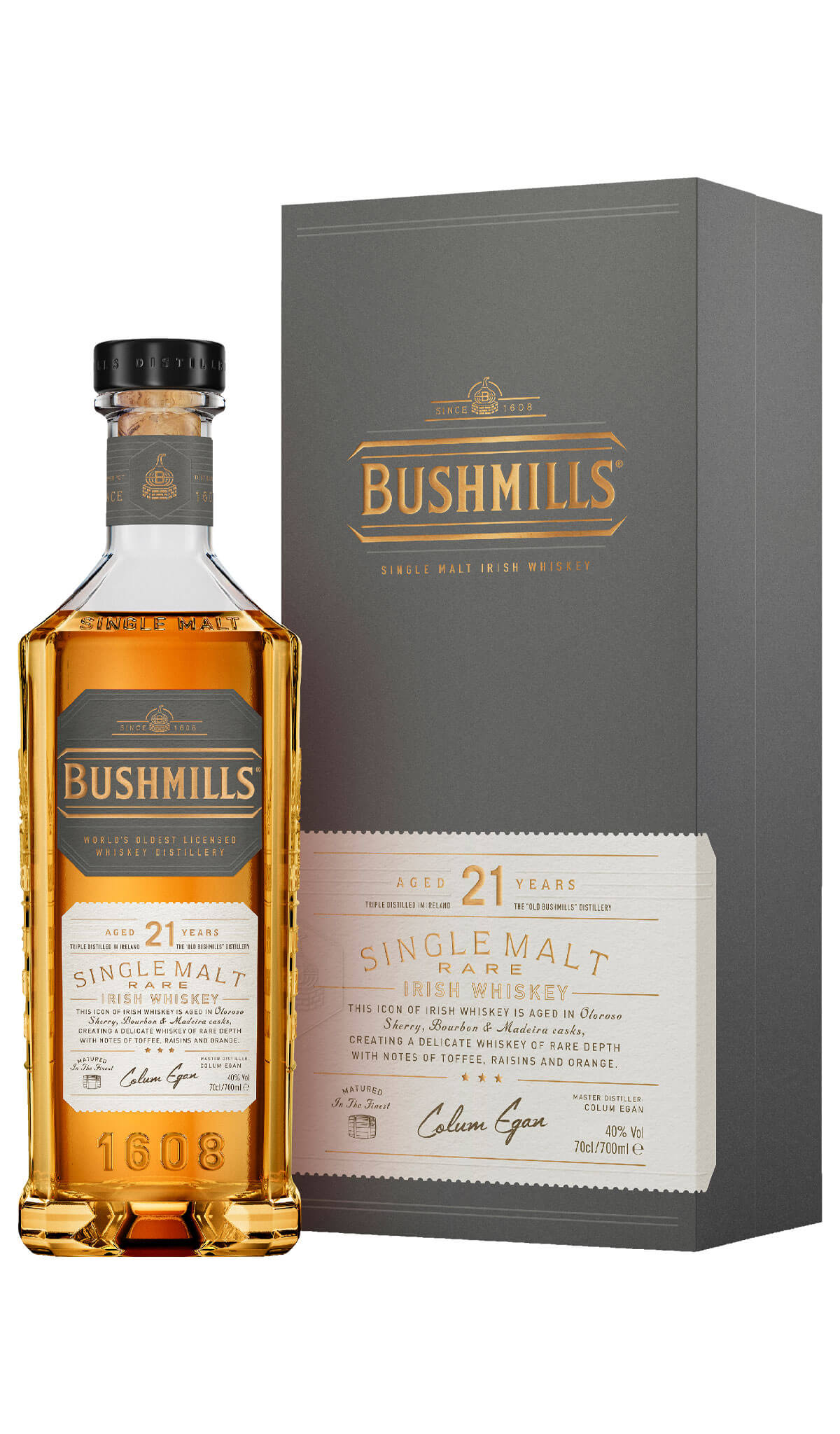 Find out more, explore the range and buy Bushmills 21 Year Old Rare Single Malt 700mL available online at Wine Sellers Direct - Australia's independent liquor specialists.