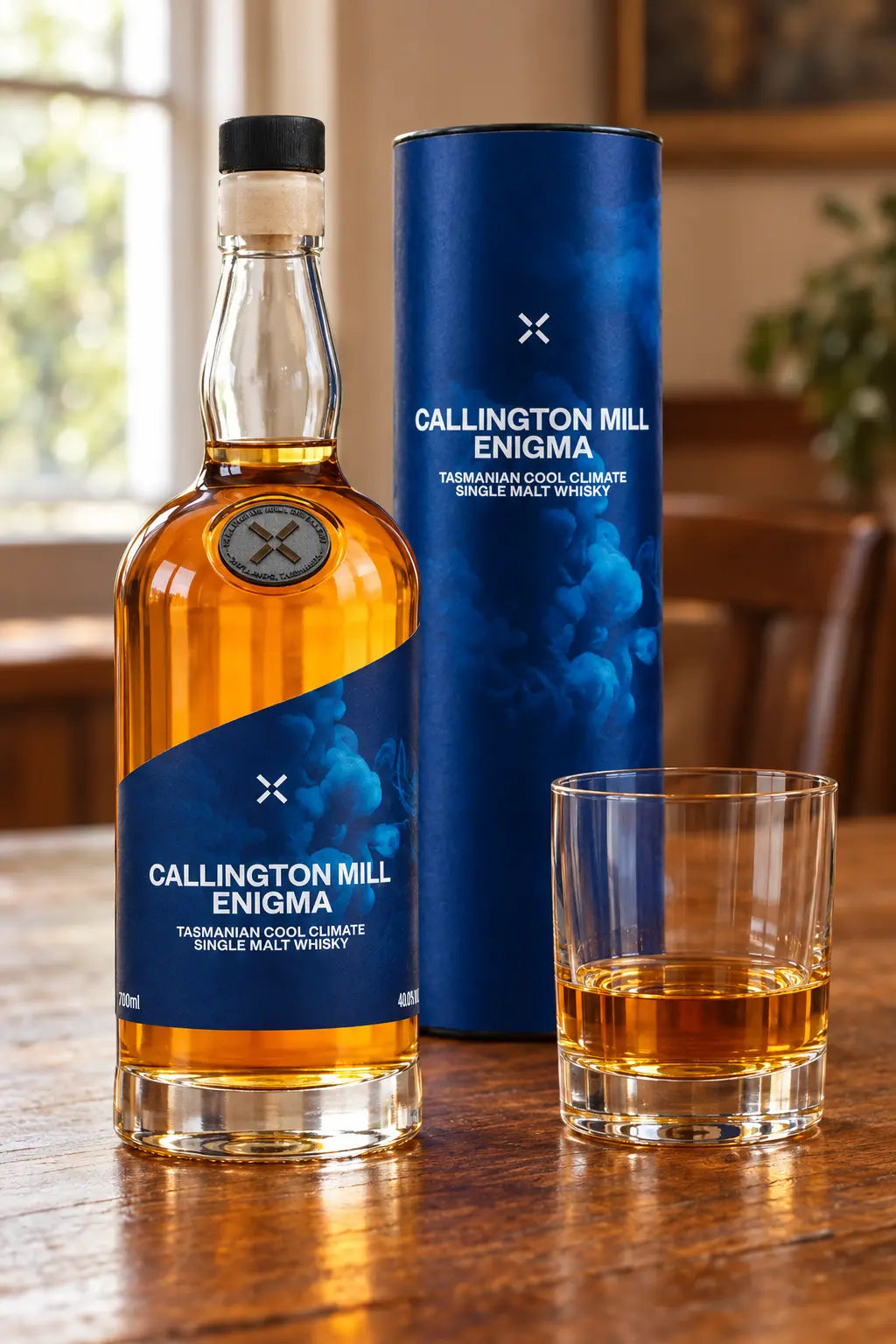 Callington Mill Enigma Single Malt Whisky 700mL bottle from Tasmania