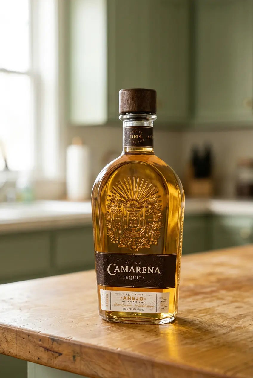 Camarena Tequila Añejo 700mL bottle – 100% Blue Weber agave tequila from Jalisco, Mexico