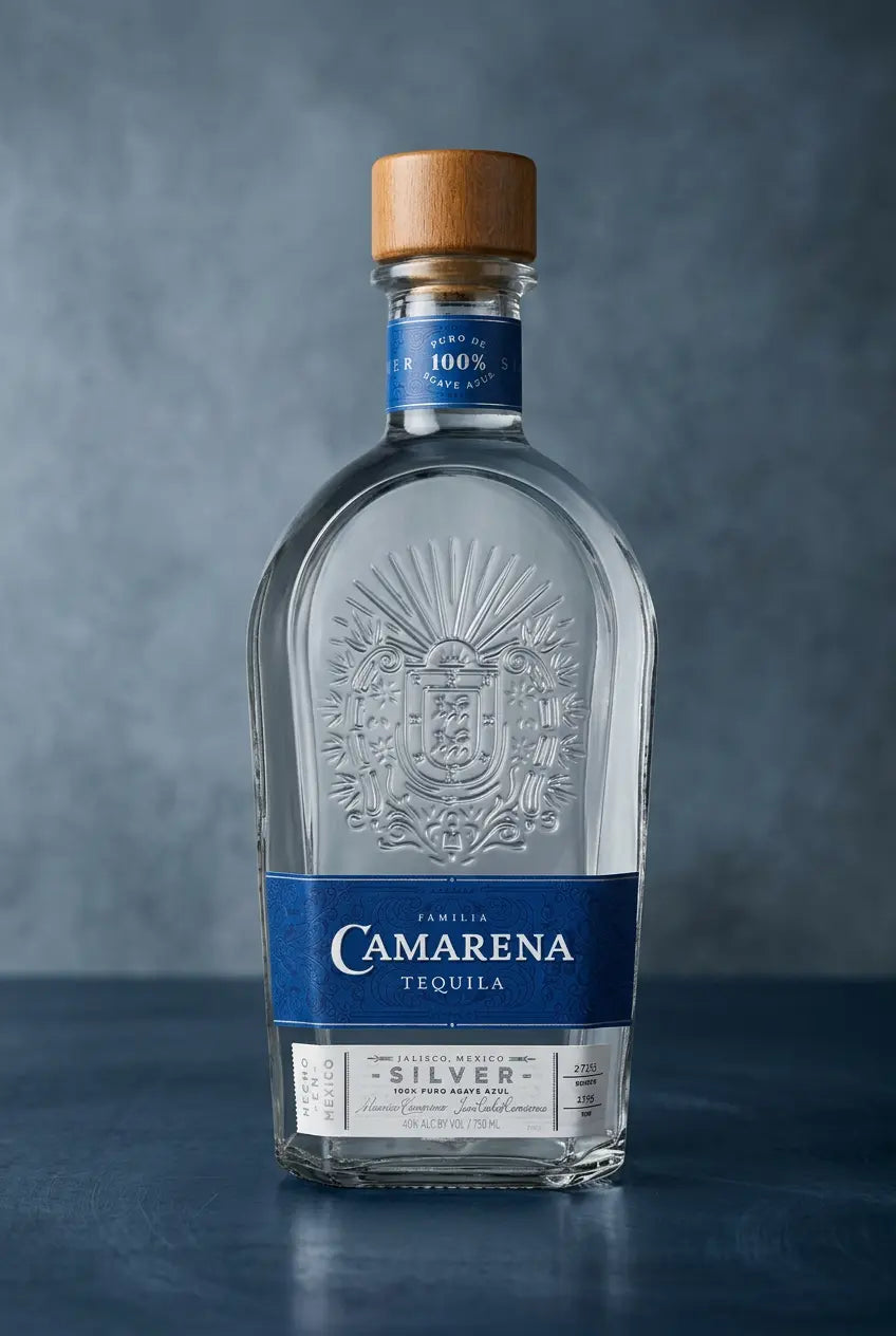 Camarena Tequila Silver 700mL bottle – 100% Blue Weber agave tequila from Jalisco, Mexico