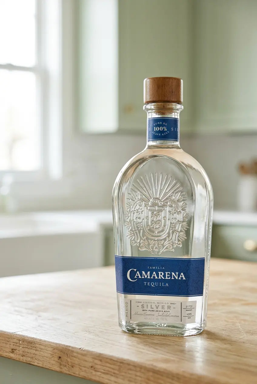 Camarena Tequila Silver 700mL bottle – 100% Blue Weber agave tequila from Jalisco, Mexico