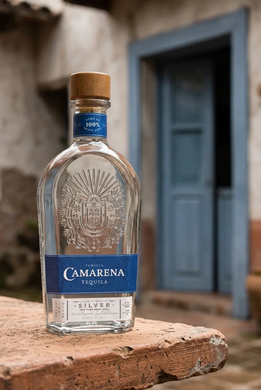 Camarena Tequila Silver 700mL bottle – 100% Blue Weber agave tequila from Jalisco, Mexico