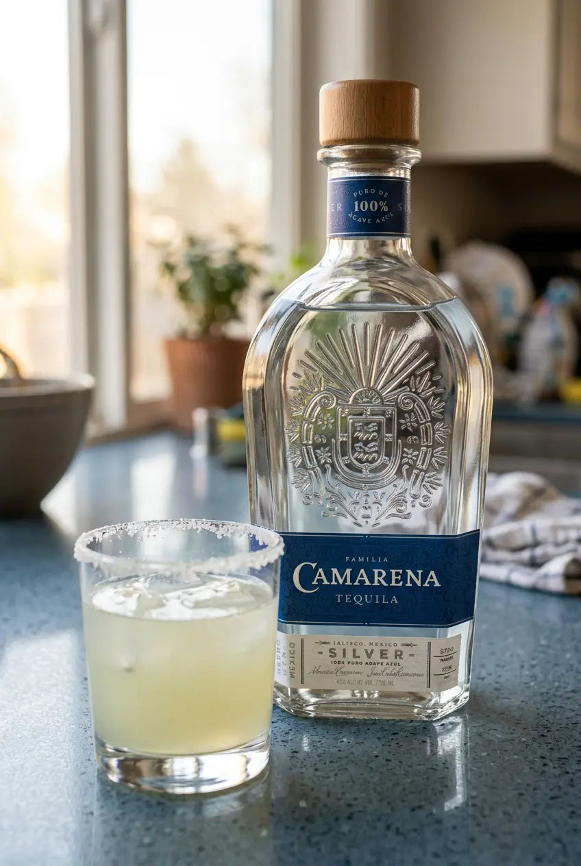 Camarena Tequila Silver 700mL bottle – 100% Blue Weber agave tequila from Jalisco, Mexico