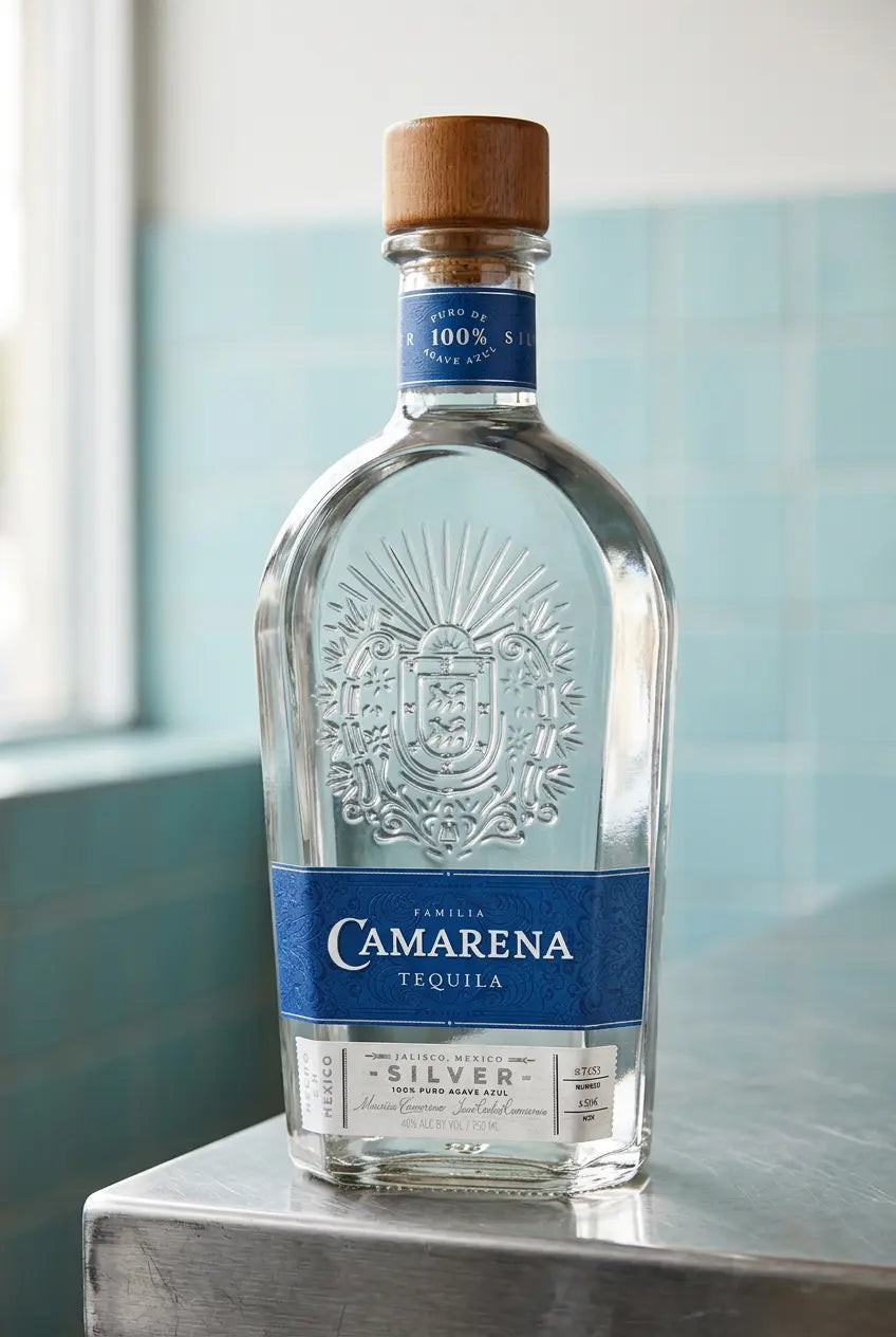 Camarena Tequila Silver 700mL bottle – 100% Blue Weber agave tequila from Jalisco, Mexico