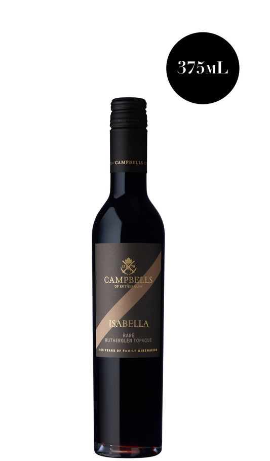 Find out more, explore the range and purchase Campbells Isabella Rutherglen Topaque 375mL fortified available online at Wine Sellers Direct - Australia's independent liquor specialists.