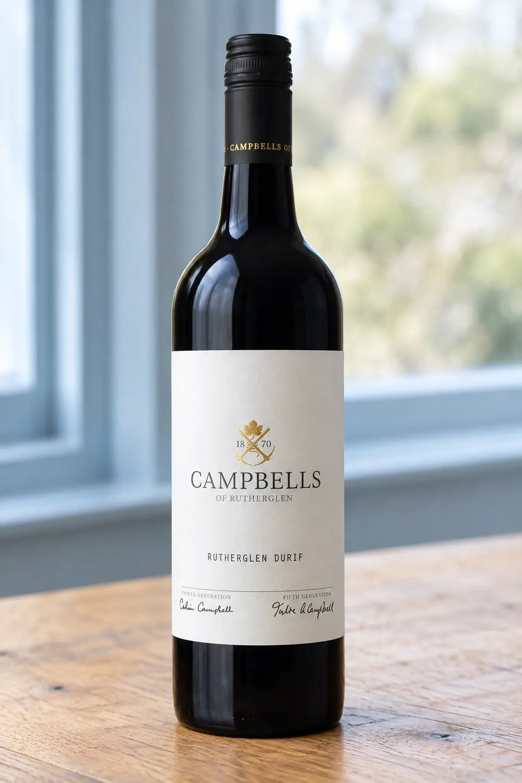 Campbells Rutherglen Durif 2024 750ml bottle of red wine.