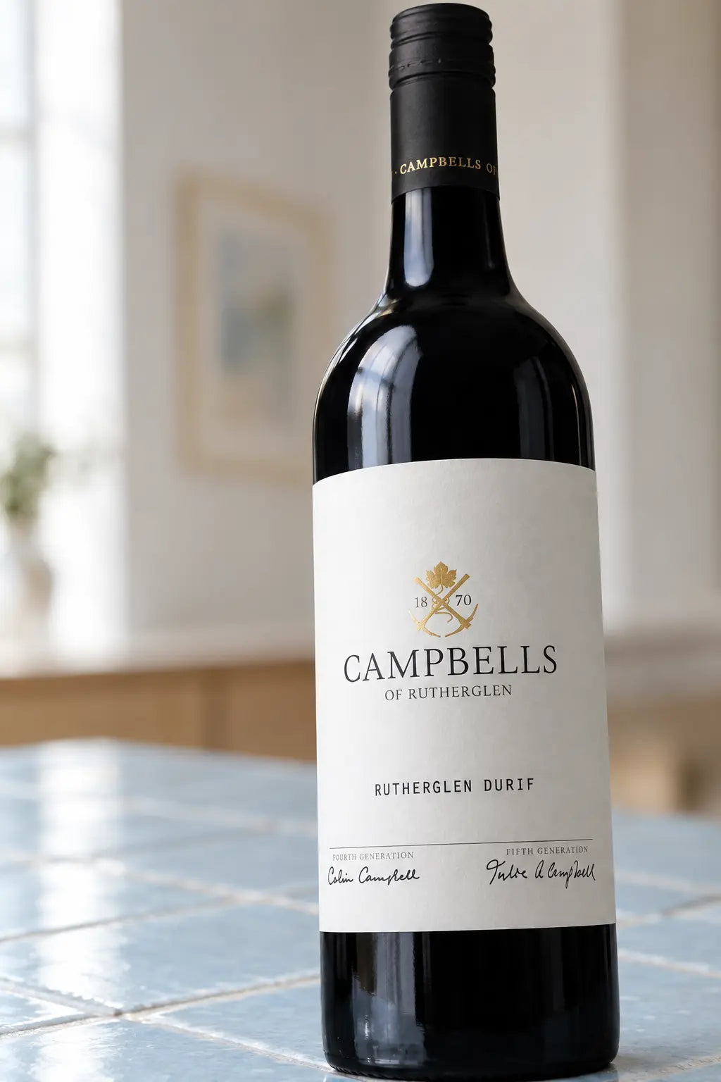 Campbells Rutherglen Durif 2024 750ml bottle of red wine.
