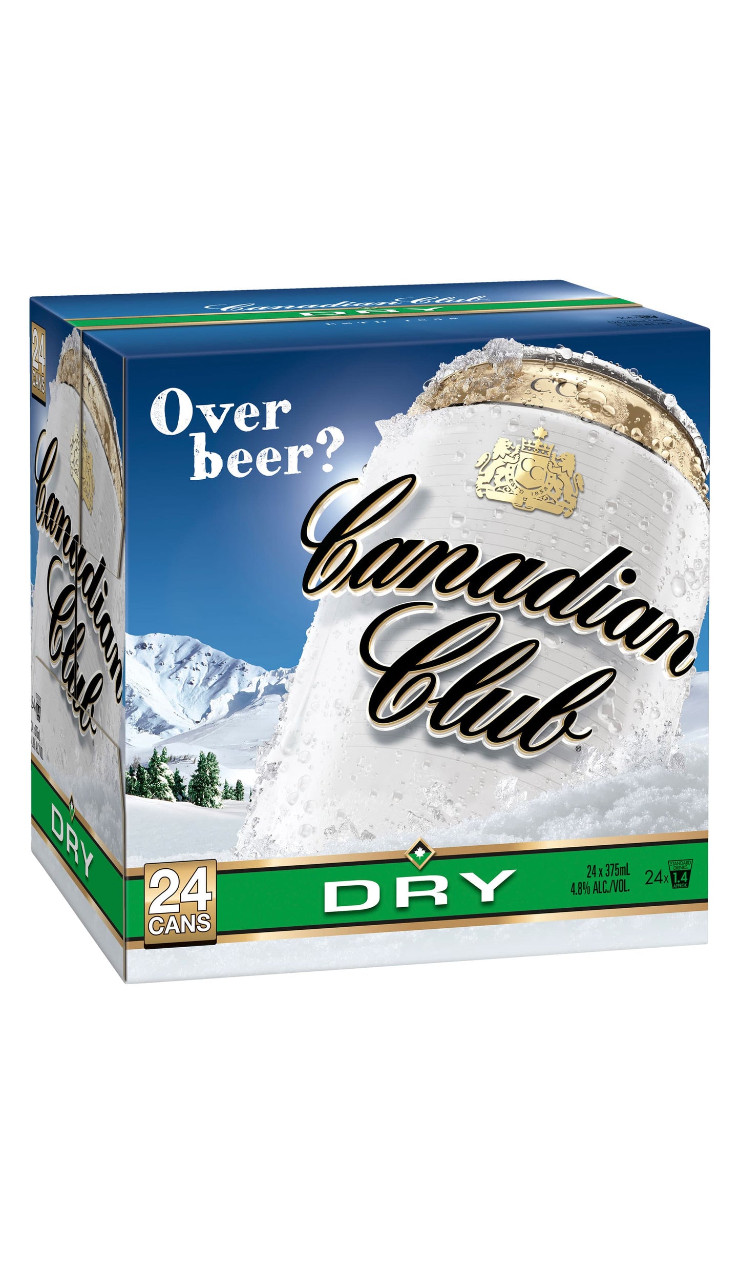 Shop Canadian Club Whisky & Dry Cans Cube 24x375mL available at Wine Sellers Direct's best price. 