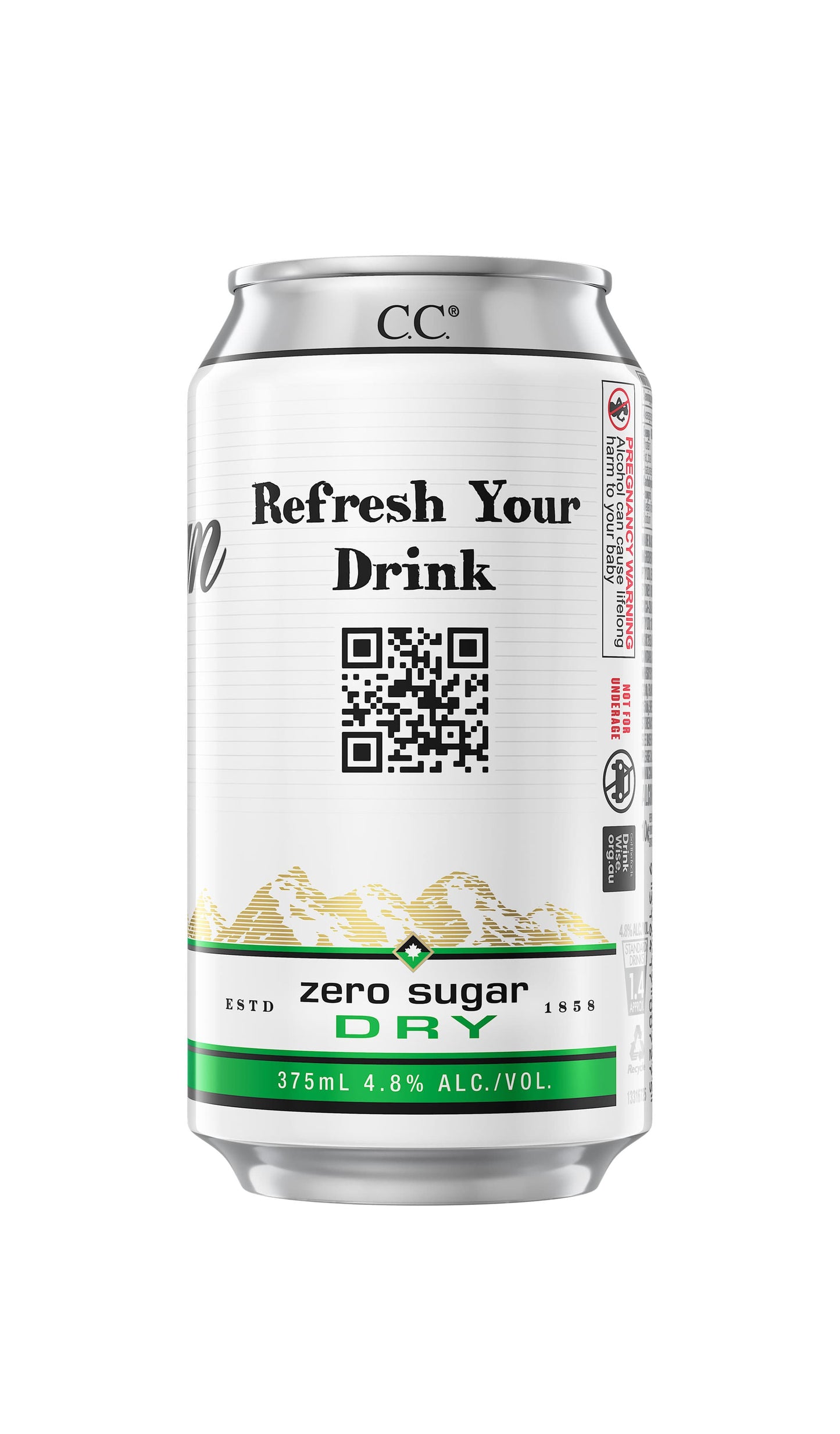 Shop Canadian Club Whisky & Dry Zero Sugar Cans Cube 24x375mL available at Wine Sellers Direct's best prices.