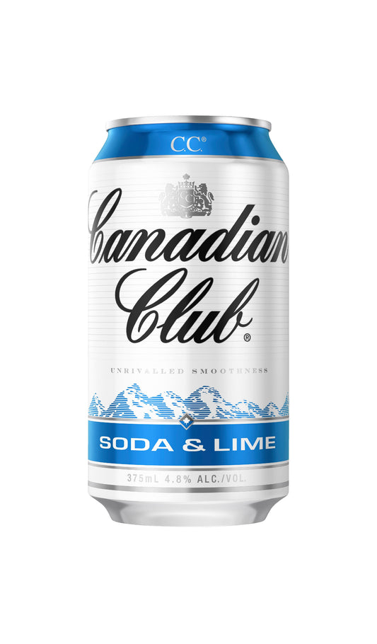 Shop Canadian Club Whisky Soda & Lime Can 375mL available at Wine Sellers Direct's best prices.