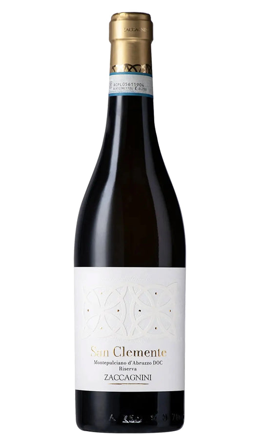 Cantina Zaccagnini San Clemente Montepulciano Riserva 2021 750ml bottle from Abruzzo