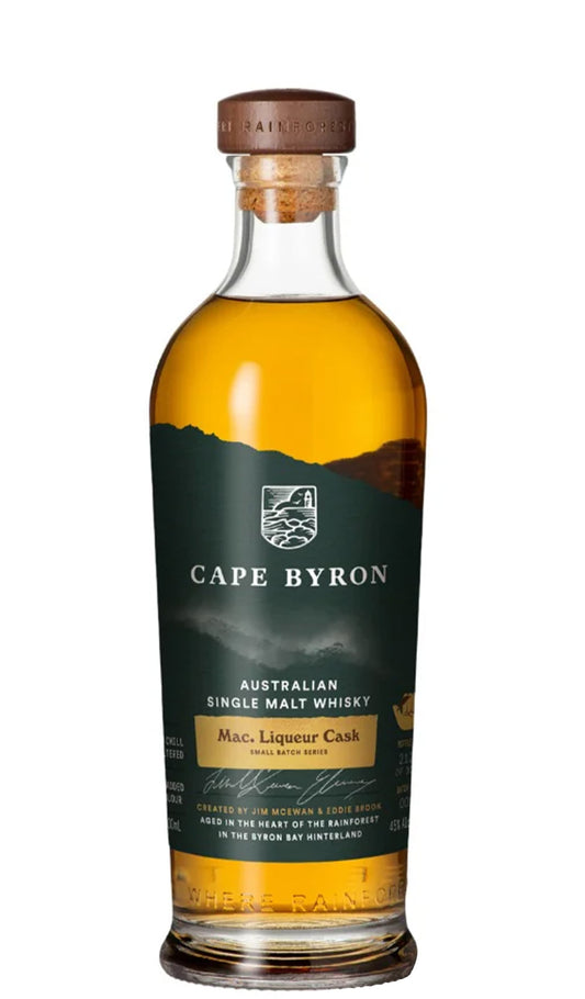 Find out more, explore the range and purchase Cape Byron Mac Liqueur Cask Single Malt Whisky 700ml available online at Wine Sellers Direct - Australia's independent liquor specialists.