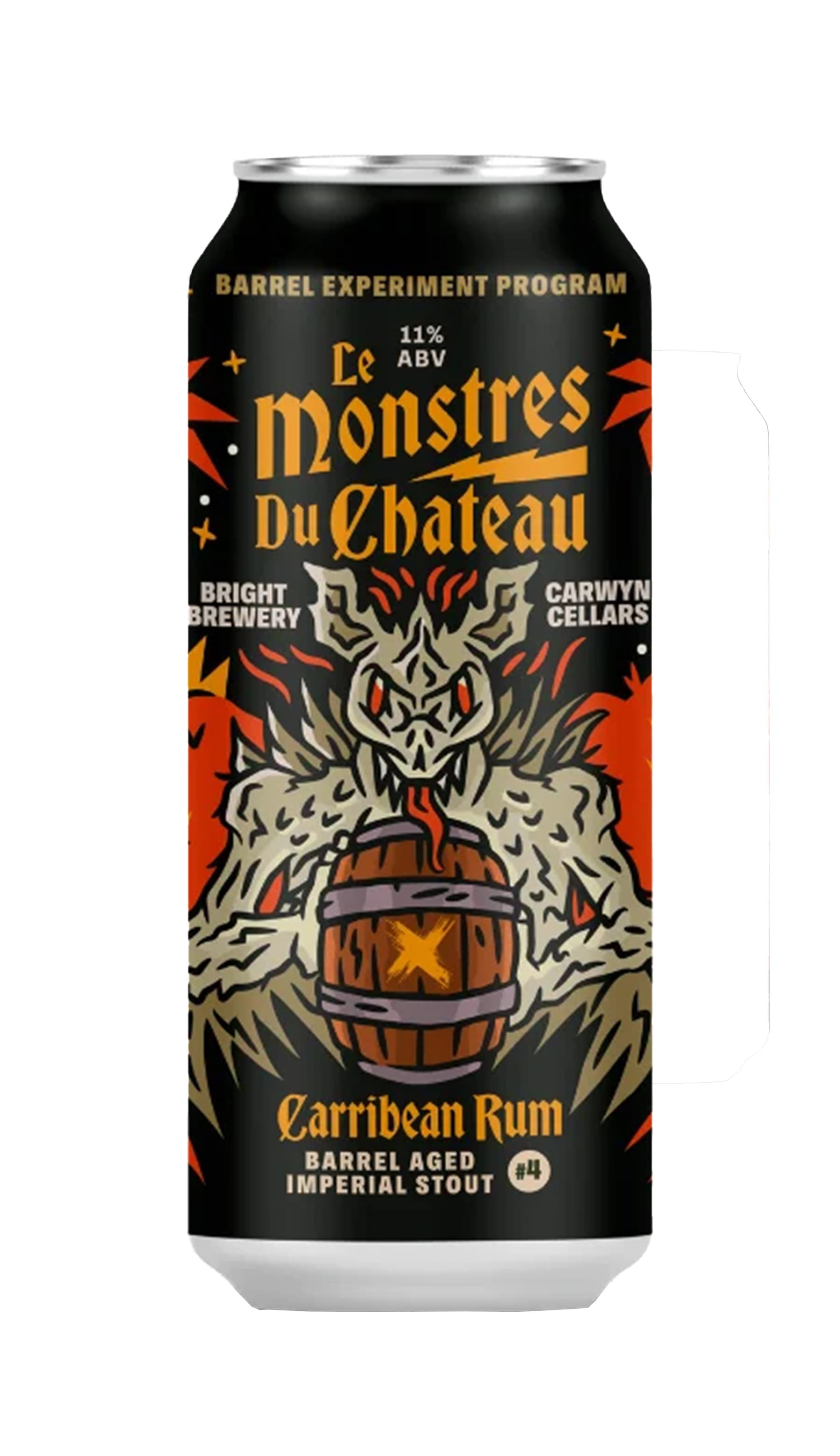 Carwyn x Bright Le Monstres Caribbean Rum Barrel Aged Stout #4 - Wine Sellers Direct