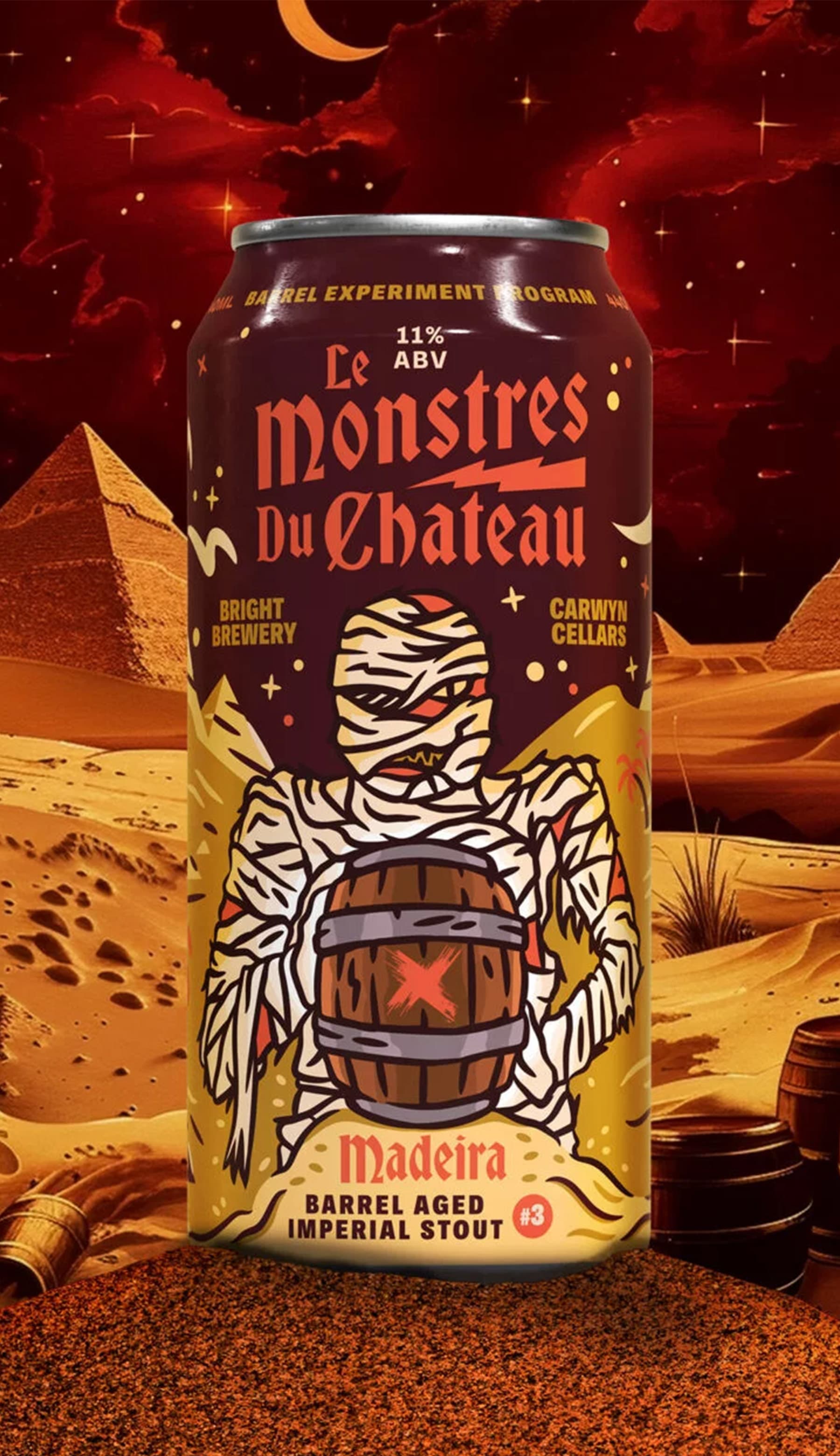 Find out more or buy Carwyn x Bright Le Monstres Madeira Barrel Aged Stout #3 available at Wine Sellers Direct's best prices.