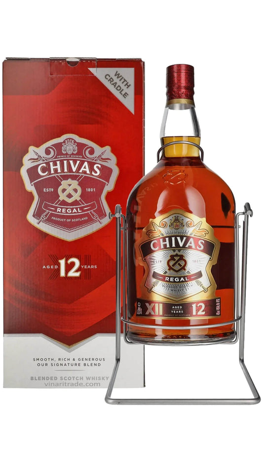Find out more or buy Chivas Regal 12 Year Old Scotch Whisky 4.5 Litre Cradle online at Wine Sellers Direct - Australia’s independent liquor specialists.
