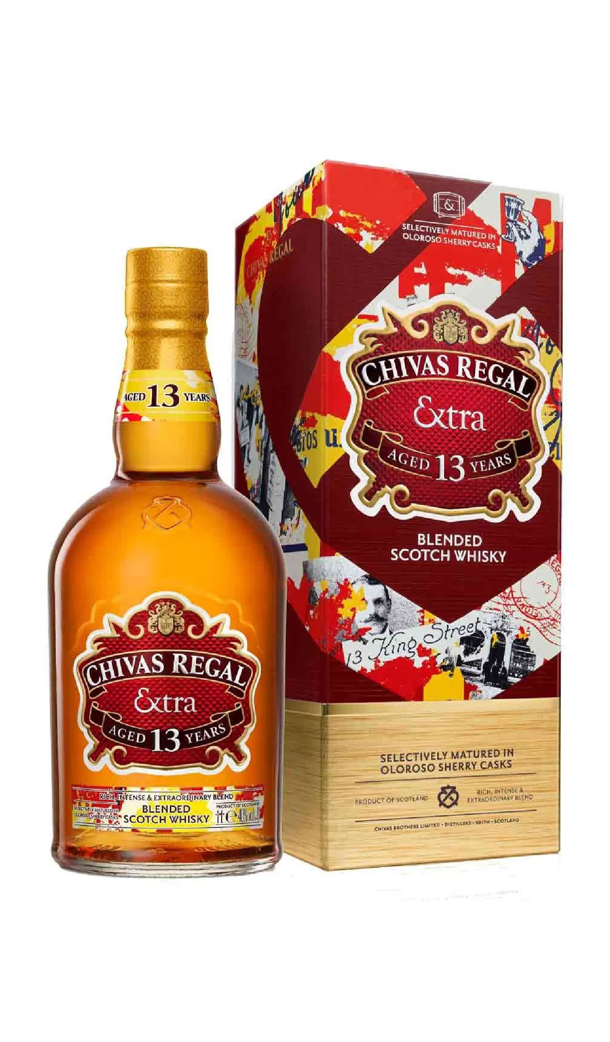 Buy Chivas Regal Extra Blended Scotch Whisky Aged 13 Years 1000mL available at Australia's independent liquor specialists Wine Sellers Direct - offering their best prices.