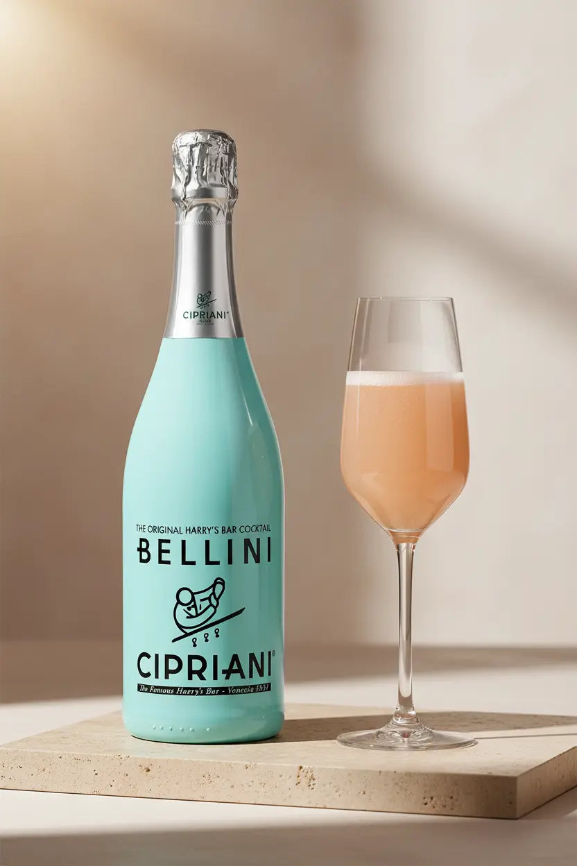 Buy Bellini Cipriani Peach Prosecco Cocktail NV 750ml online at Wine Sellers Direct's best prices.