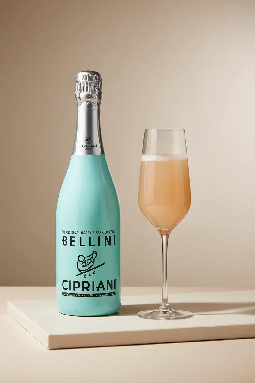 Buy Bellini Cipriani Peach Prosecco Cocktail NV 750ml online at Wine Sellers Direct's best prices.