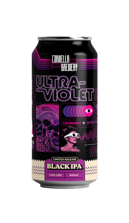 Find out more or buy Cornella Ultraviolet Black IPA 440ml online at Wine Sellers Direct - Australia’s independent liquor specialists.