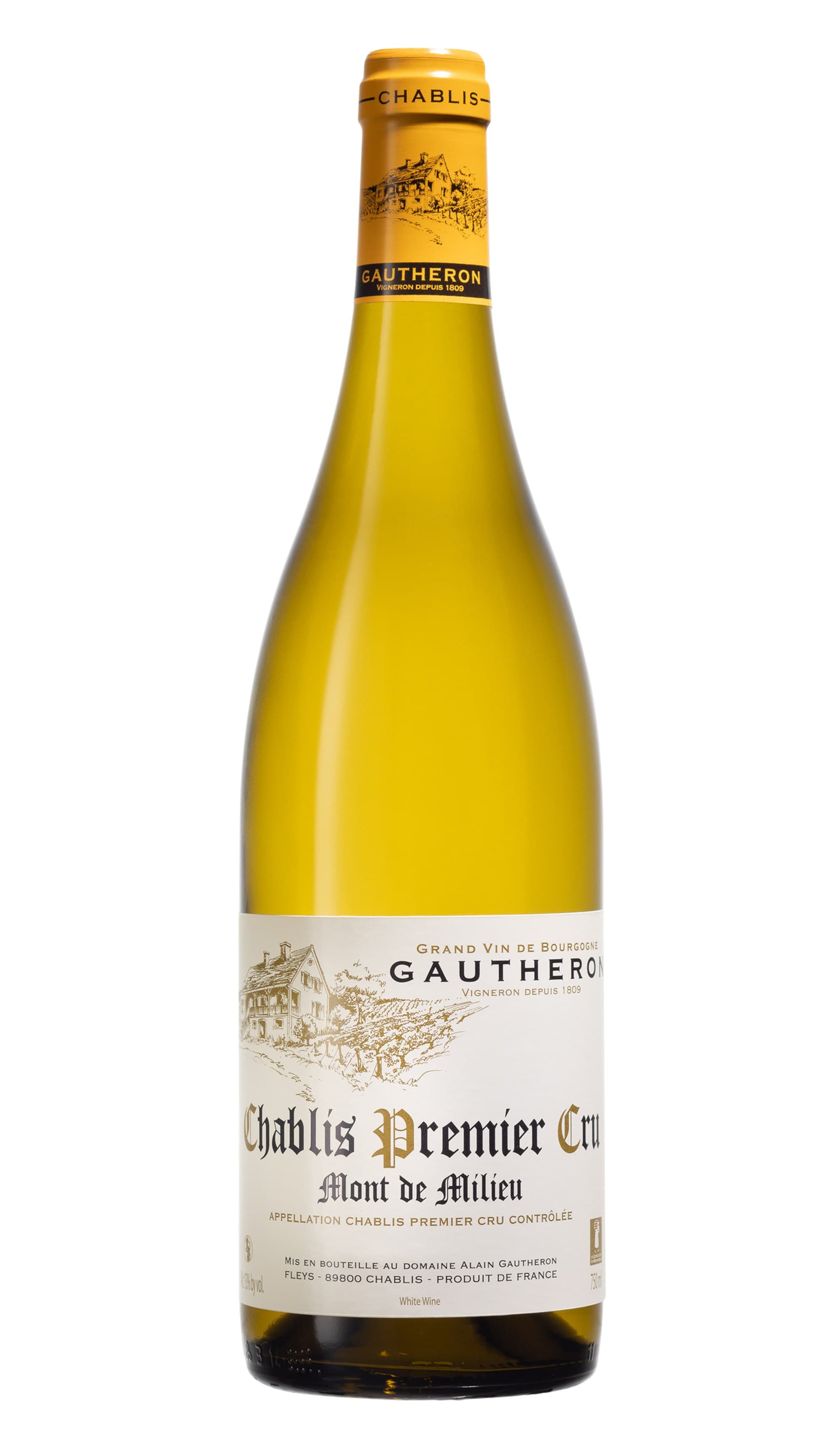 Buy Cyril Gautheron Chablis Premier Cru Mont De Milieu 2020 (France) available at Wine Sellers Direct's best prices.