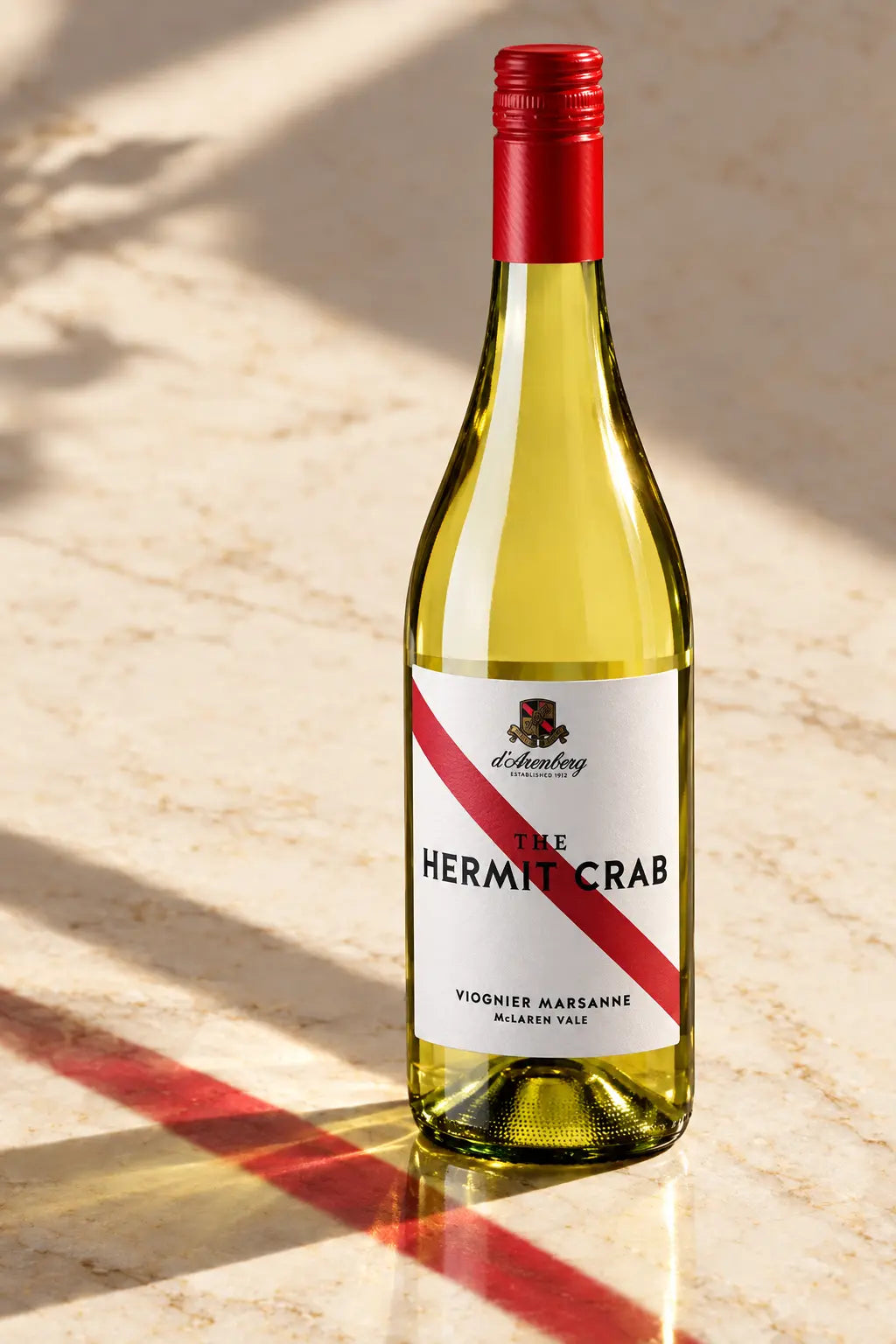 d'Arenberg The Hermit Crab Viognier Marsanne 2025 750mL bottle of white wine from McLaren Vale.