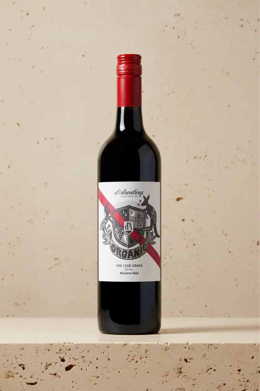 Buy d’Arenberg The Love Grass Organic Shiraz 2021 (McLaren Vale) online at Wine Sellers Direct.