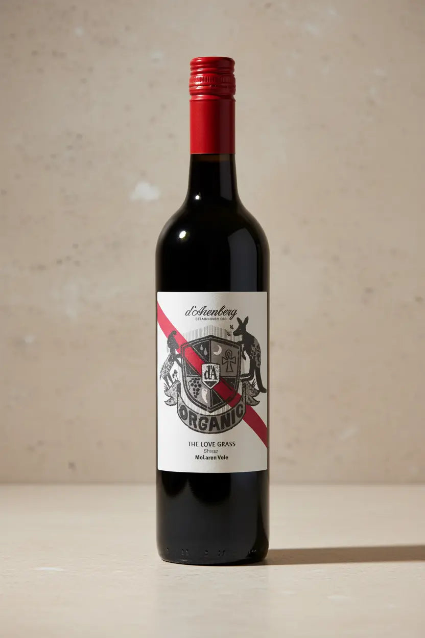 Buy d’Arenberg The Love Grass Organic Shiraz 2021 (McLaren Vale) online at Wine Sellers Direct.