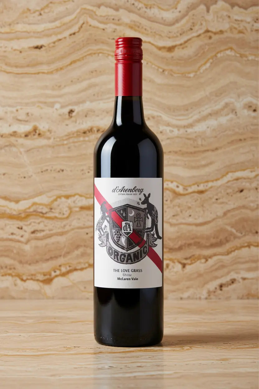 Buy d’Arenberg The Love Grass Organic Shiraz 2021 (McLaren Vale) online at Wine Sellers Direct.