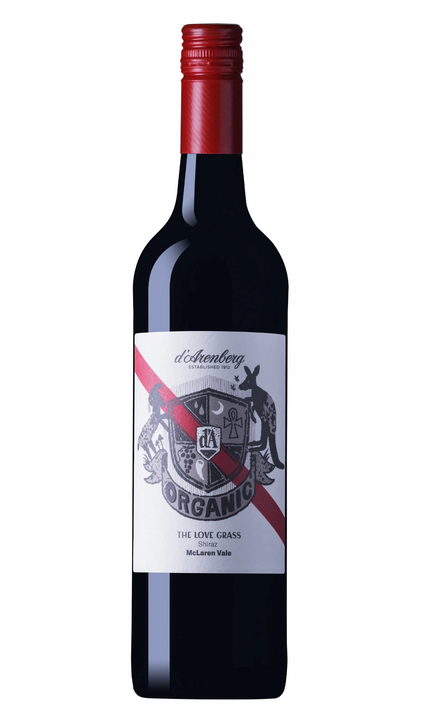 Buy d’Arenberg The Love Grass Organic Shiraz 2021 (McLaren Vale) online at Wine Sellers Direct.