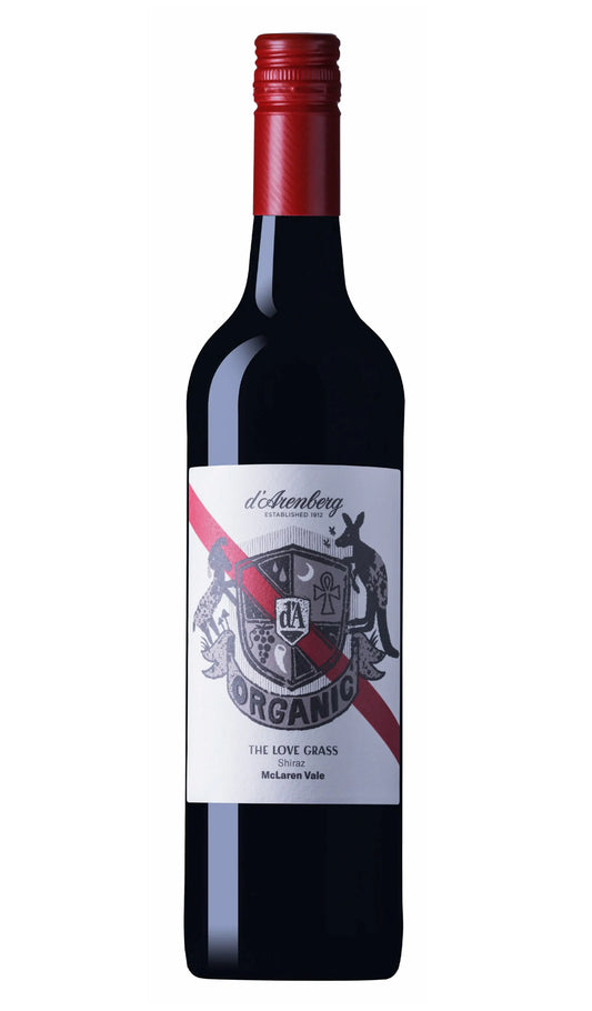 Buy d’Arenberg The Love Grass Organic Shiraz 2021 (McLaren Vale) online at Wine Sellers Direct.