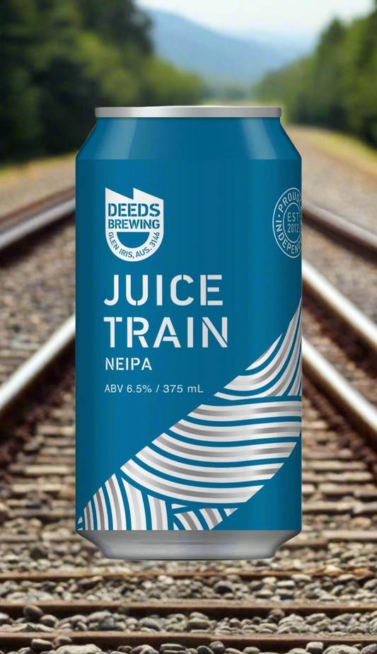 Find out more or buy Deeds Juice Train NEIPA 375mL online at Wine Sellers Direct - Australia’s independent liquor specialists.