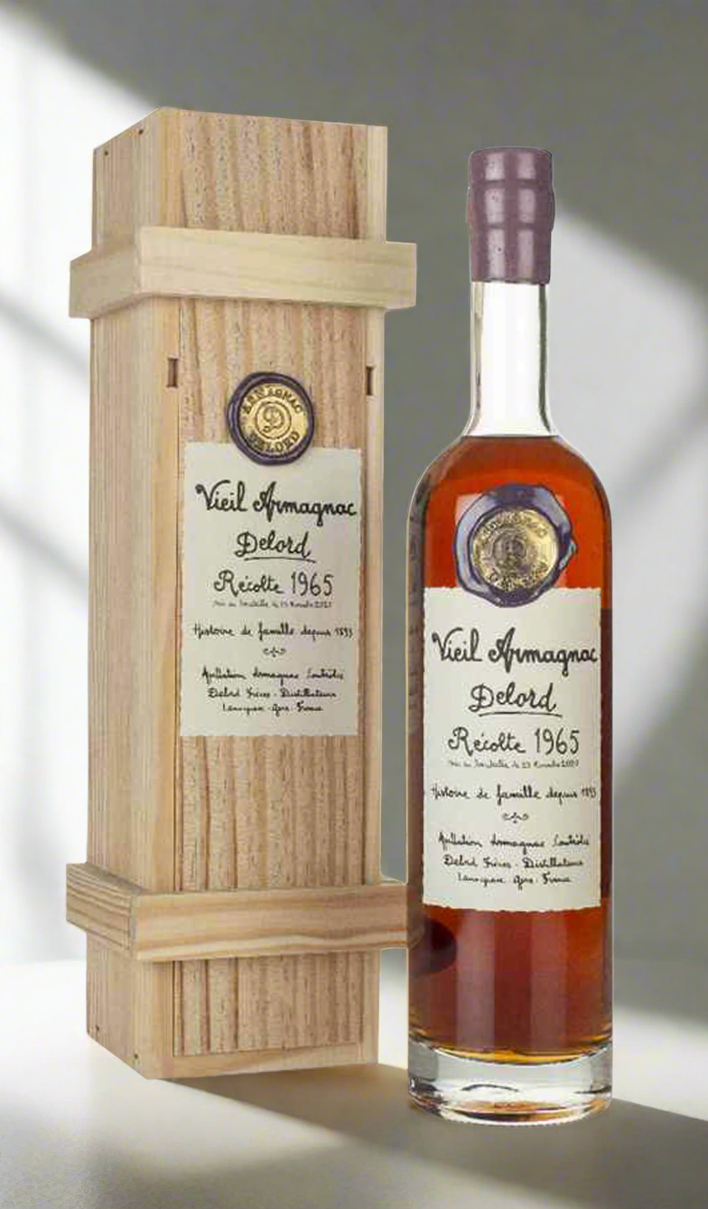 Find out more or buy Delord Vieil Armagnac 1965 700mL available in the wooden gift box at Wine Sellers Direct's best prices - Australia's independent liquor specialists.