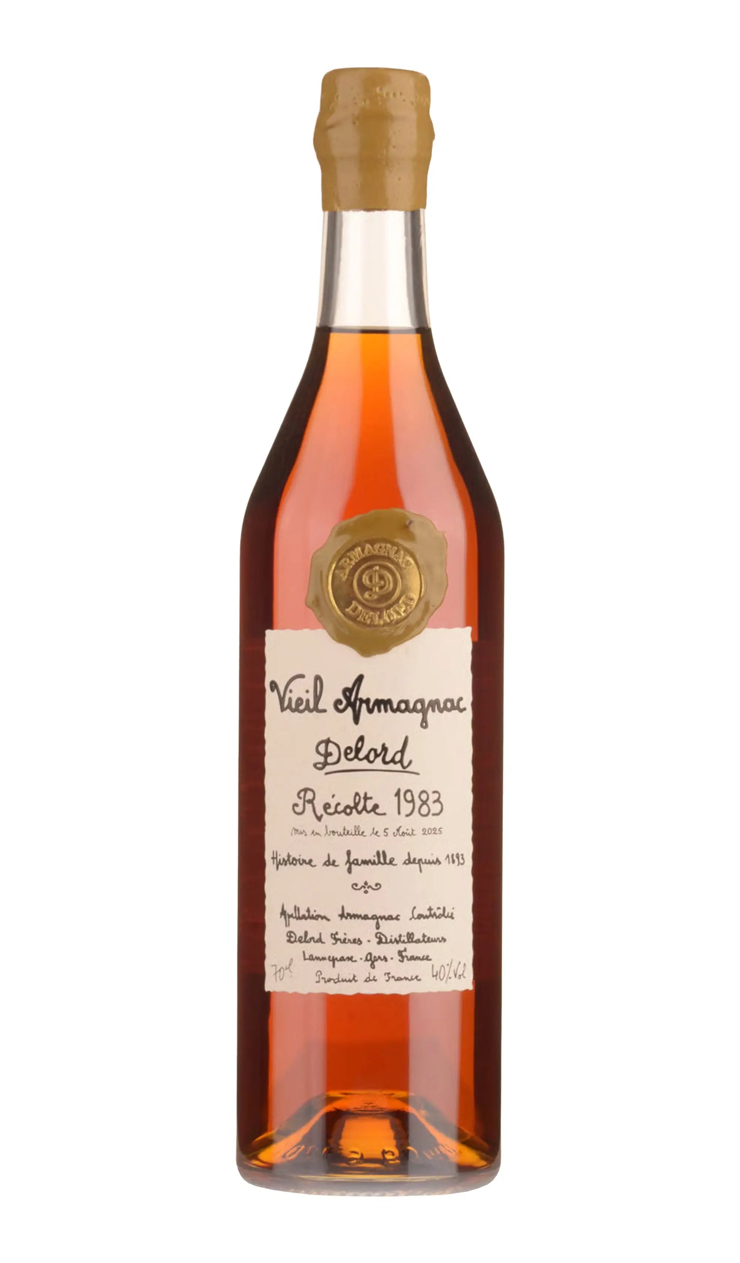 Buy Delord Vieil Armagnac 1983 700mL online at Wine Sellers Direct's best prices.