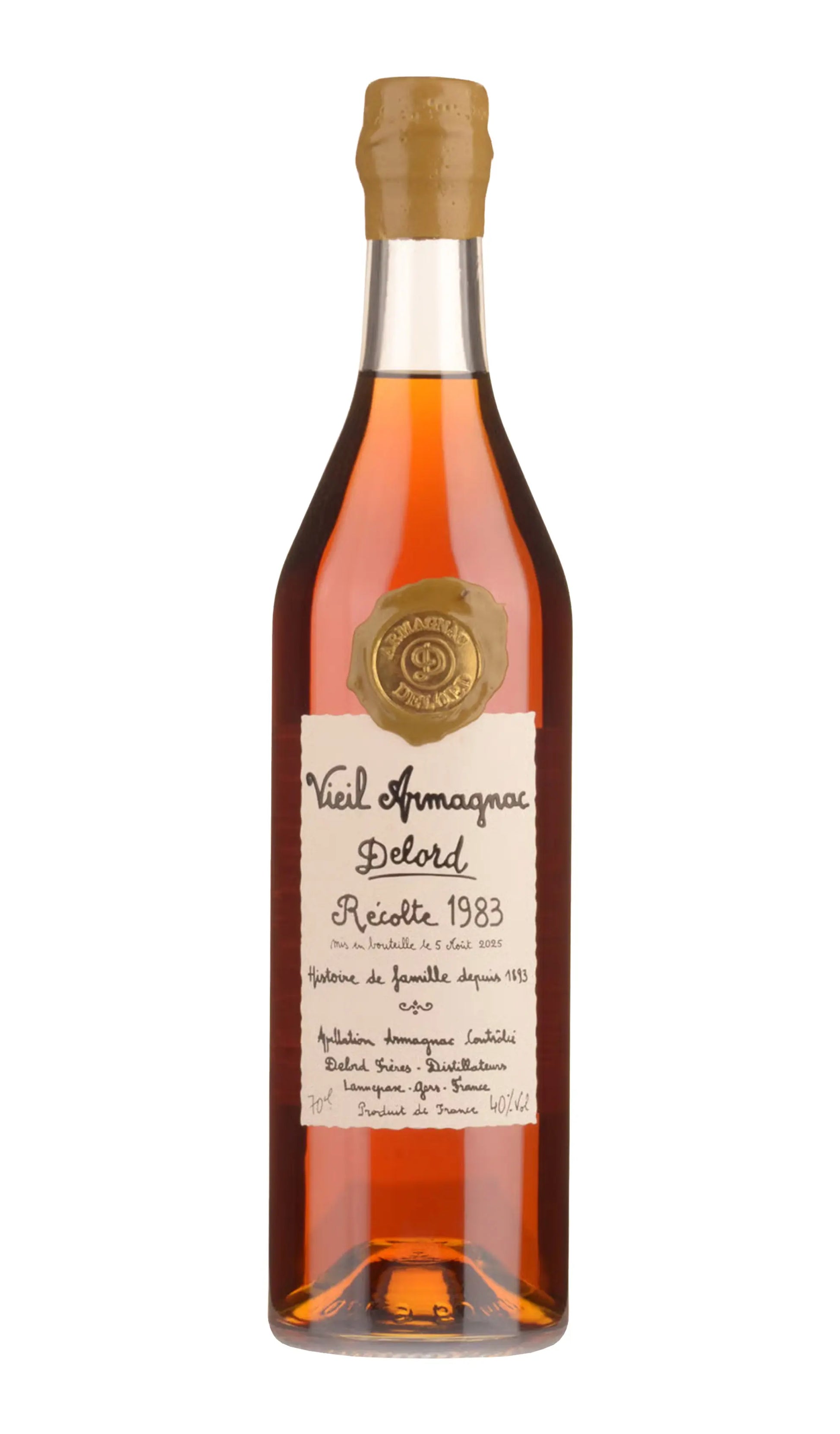 Buy Delord Vieil Armagnac 1983 700mL online at Wine Sellers Direct's best prices.