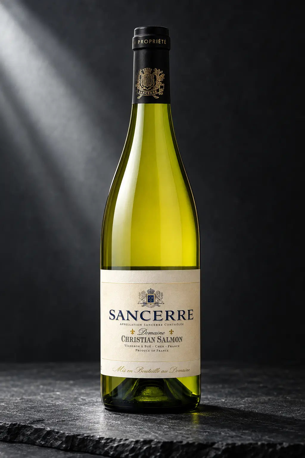 Domaine Christian Salmon Sancerre A.O.C. 2025 750mL bottle of white wine from Loire Valley, France.